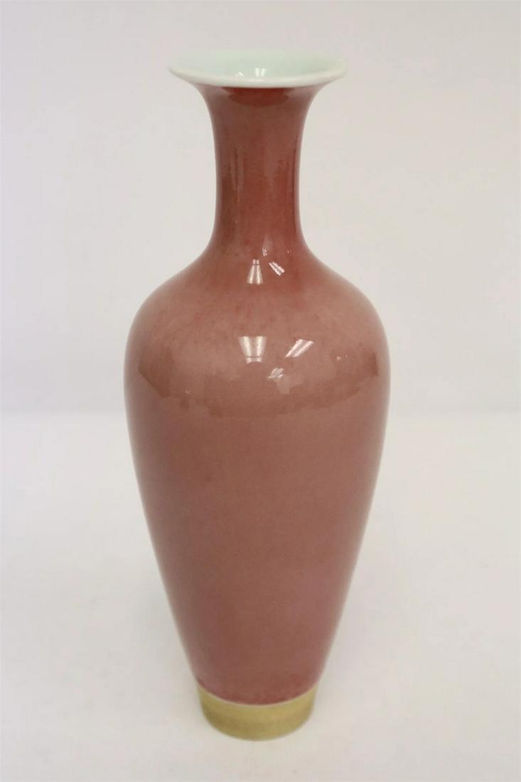Chinese red glazed porcelain vase (1 of 10)