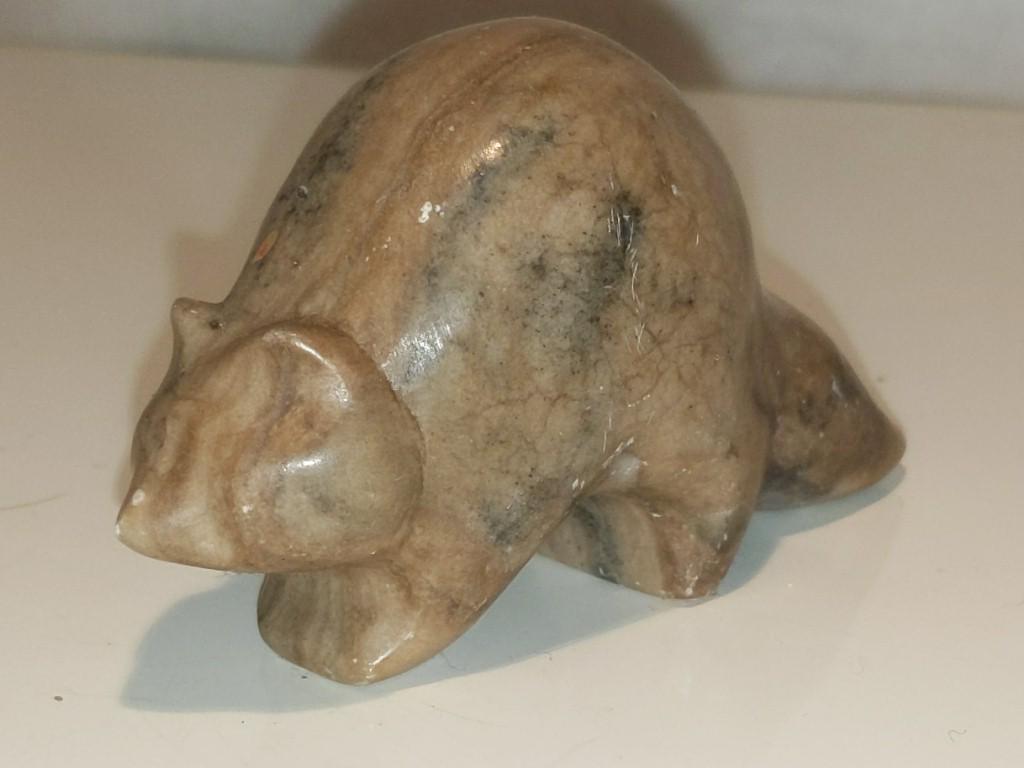 Carved Stone Racoon 3.5" long: Carved Stone Racoon 3.5" long 3.5" long
