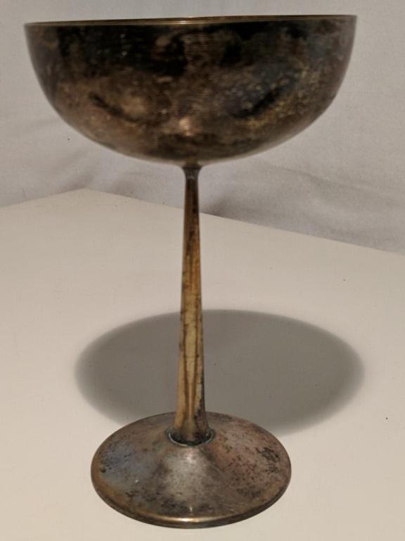 W&S Fine Silverplate Chalice Approx 6" Tall. (1 of 5)