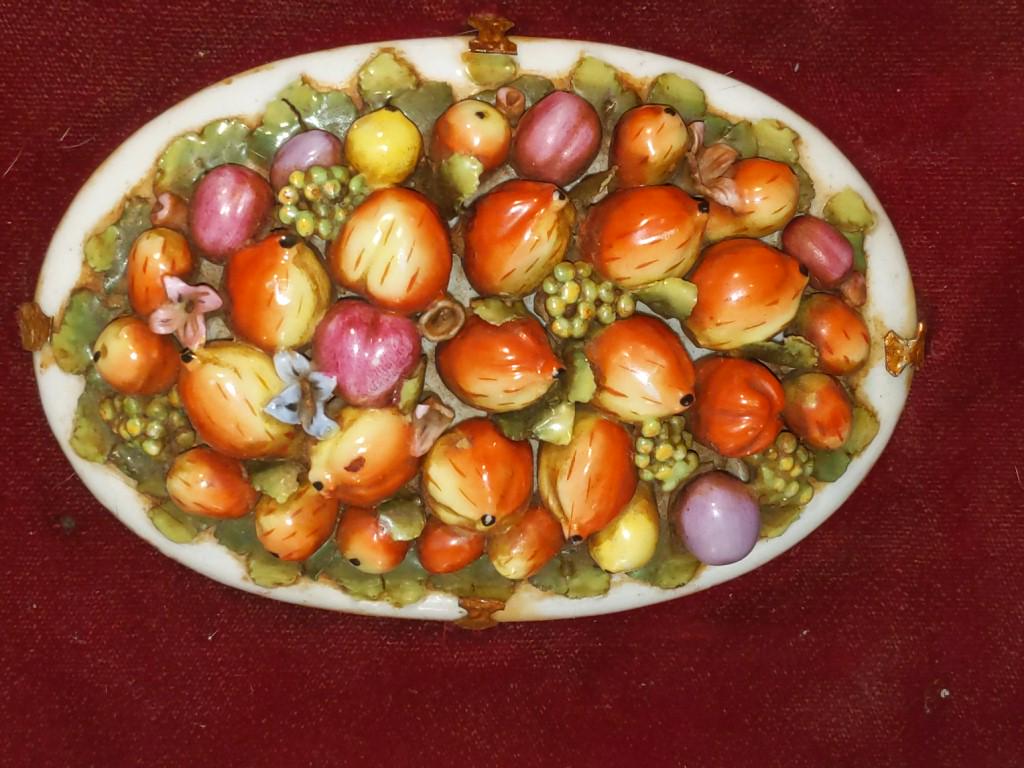 Framed Porcelain Majolica Fruit Tray (1 of 3)