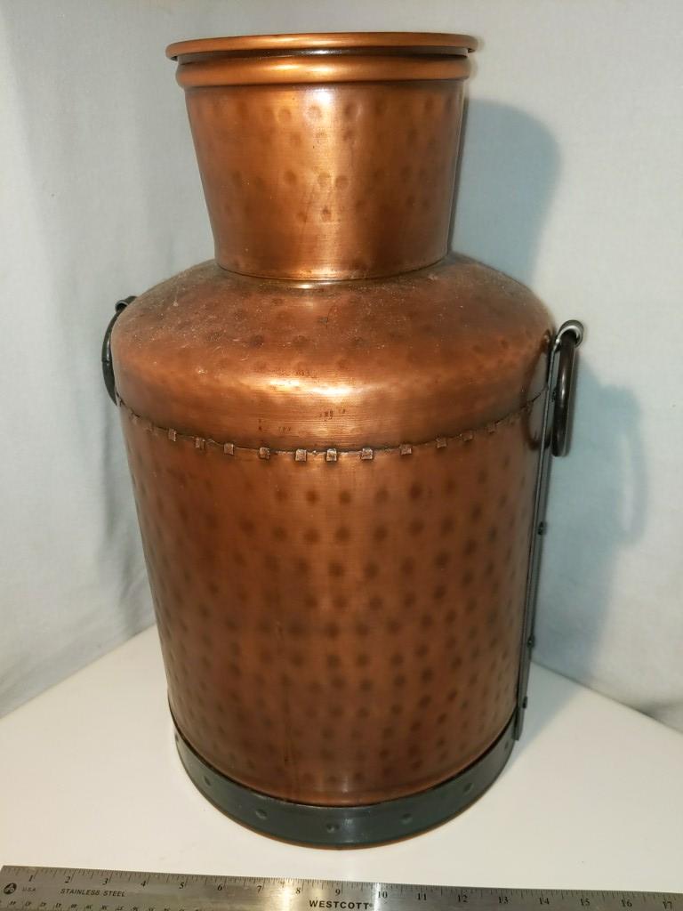 Copper-Tone Large Vase / Pot: Copper-Tone Large Vase / Pot