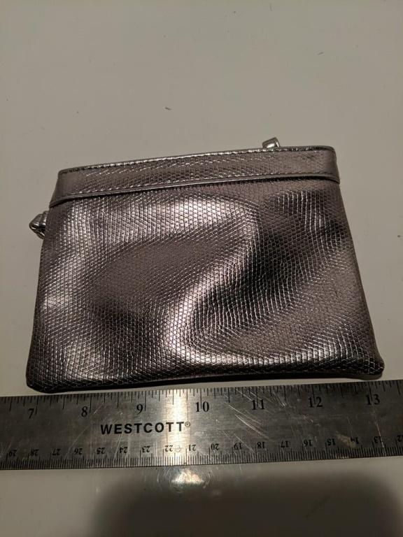 Silver Lizard-Print Nordstrom Mini Tote 6" long (1 of 3)