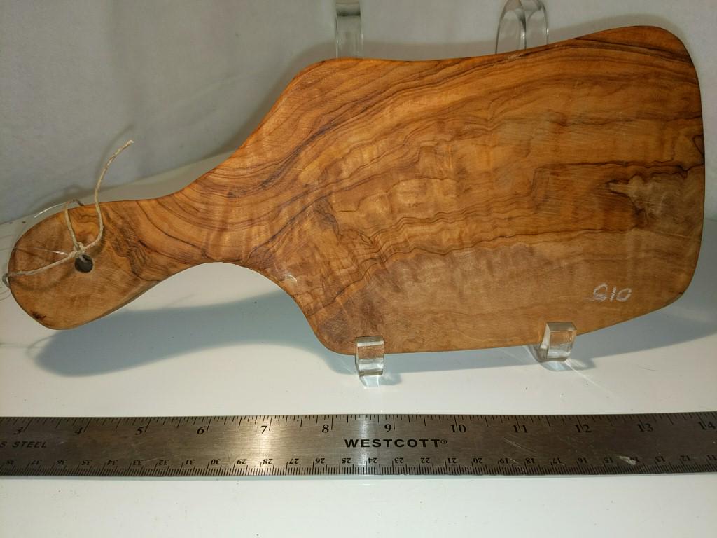 Olive Wood Cheese Cutting Board 12" Long (1 of 3)