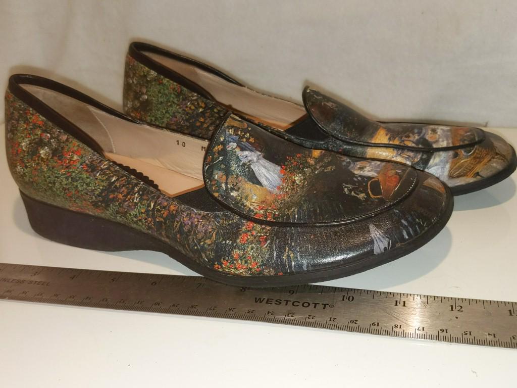 Icon Gustave Klimpt Wearable Art Loafers Sz 10M. Soles: Icon Gustave Klimpt Wearable Art Loafers Sz 10M. Soles show virtually no wear Sz 10M. Soles show virtually no wear