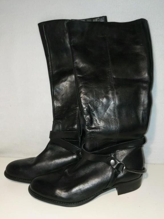 Franco Sarto Black Leather Boots Sz 10M Show minimal to: Franco Sarto Black Leather Boots Sz 10M Show minimal to no signs of wear Show minimal to no signs of wear