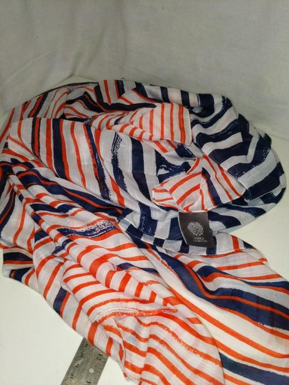 Vince Camuto Red/White/Blue Scarf Approx 72x36": Vince Camuto Red/White/Blue Scarf Approx 72x36" Approx 72x36"