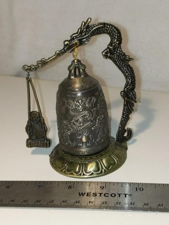 Buddhist / Tibetan Desktop Gong/Bell 5" Tall (1 of 4)