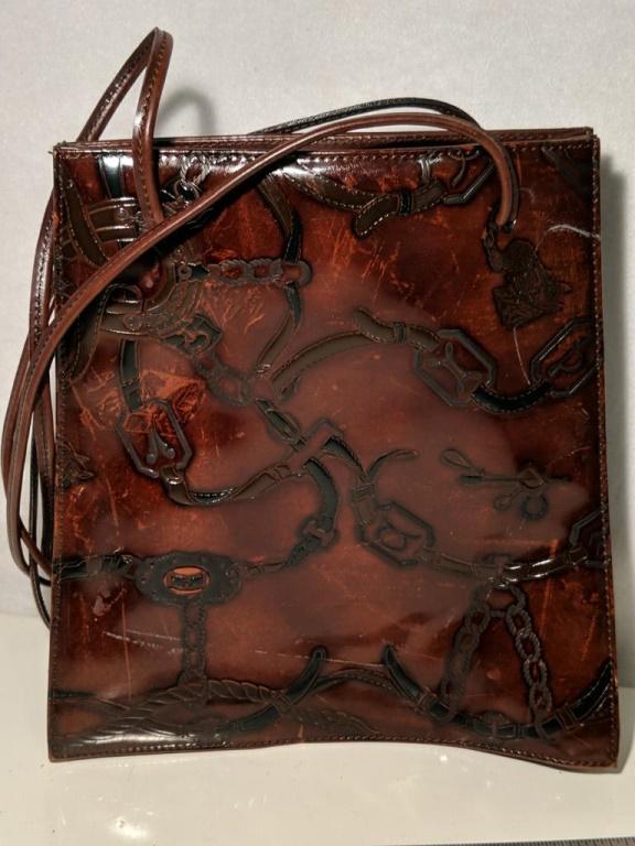 Italian Saddle Leather Purse Approx 10" Wide. (1 of 5)