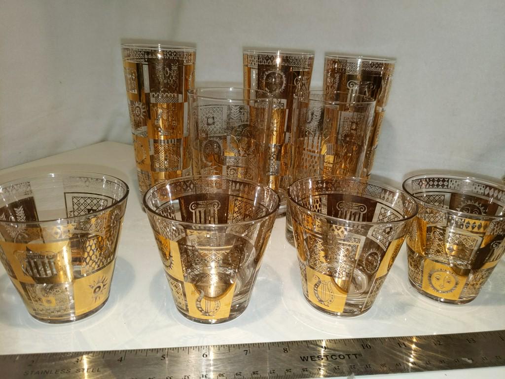 Georges Briard 22k Glassware Signed (1 of 4)