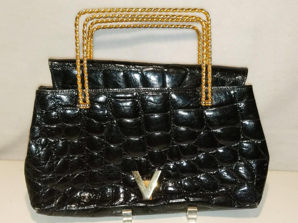 Sasha Genuine Alligator Purse 12" Wide (1 of 6)