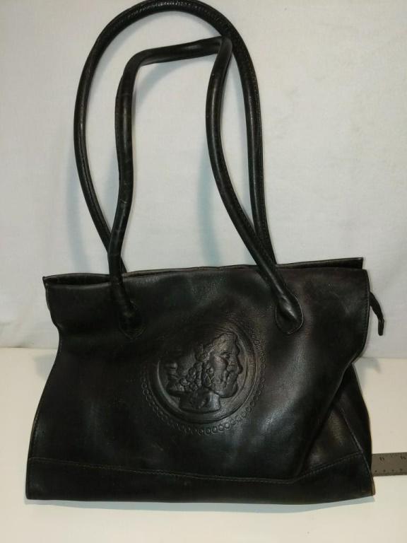 Fendi Vintage Leather 'Faces' Tote: Fendi Vintage Leather 'Faces' Tote