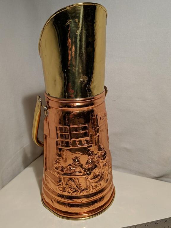 Silver and Brass Works Copper/Brass Pail 19" Tall. (1 of 5)