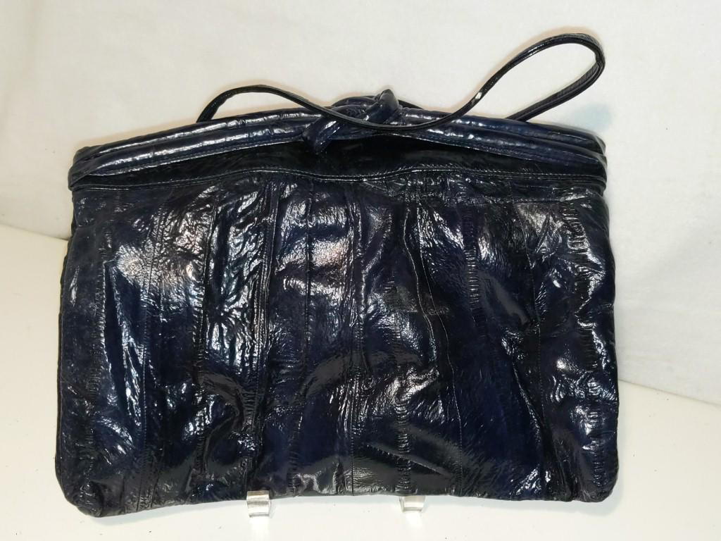Carlo Amboldi Eel Skin Purse 11" Wide: Carlo Amboldi Eel Skin Purse 11" Wide 11" Wide