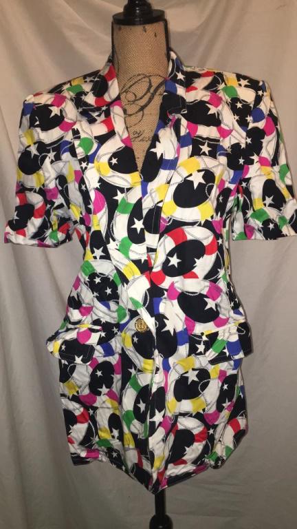 Escada Colorful Short Sleeve Shirt Sz 40 Stylish long: Escada Colorful Short Sleeve Shirt Sz 40 Stylish long cotton shirt. Excellent condition. Stylish long cotton shirt. Excellent condition.