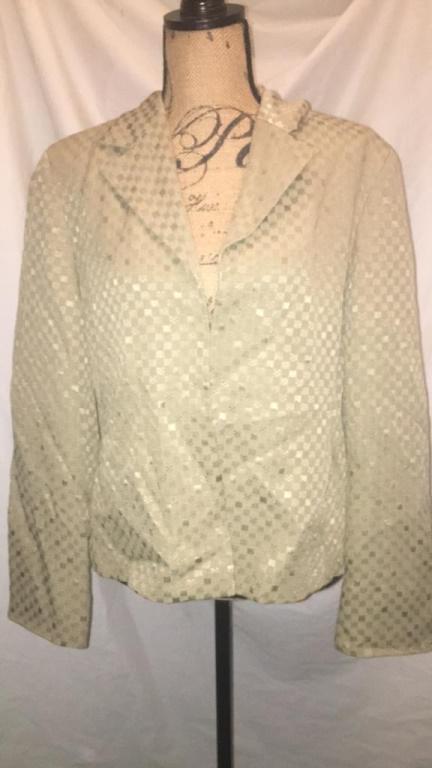 Jones New York Tan Dress Jacket Sz 14 Very nice (1 of 3)