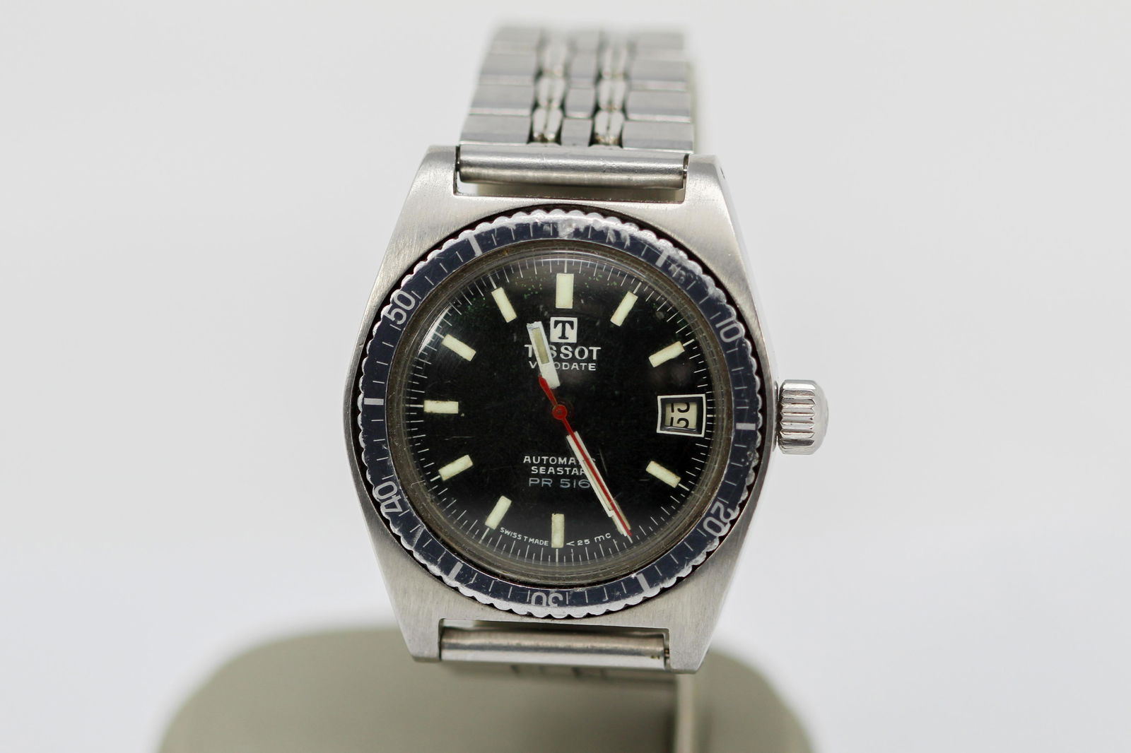 Vintage Tissot Visodate Automatic Seastar PR 516: Vintage stainless steel Tissot Visodate wristwatch. 38 mm diameter. Currently running.