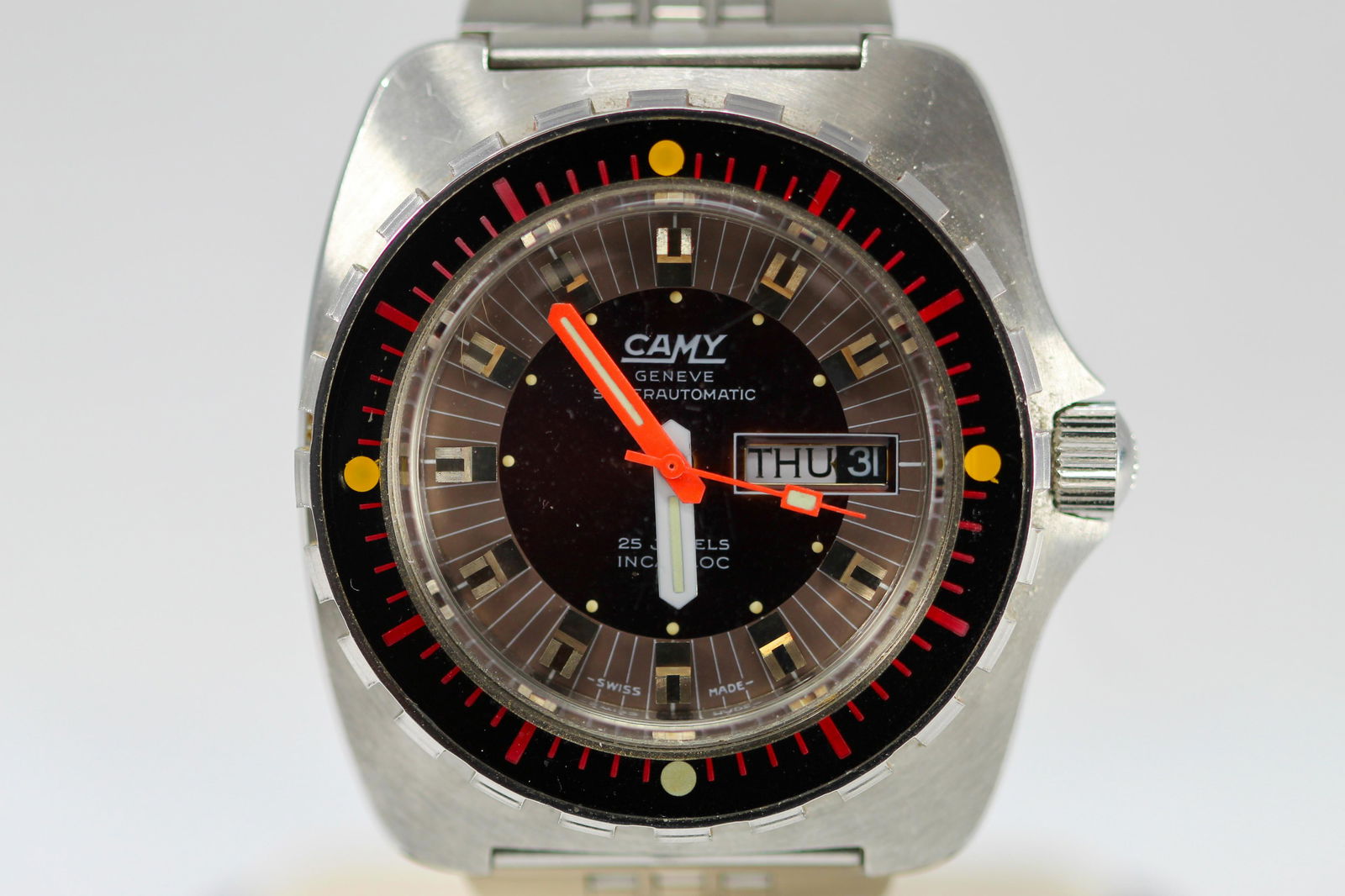 Vintage Camy Geneve 25 Jewels Incabloc Superautomatic