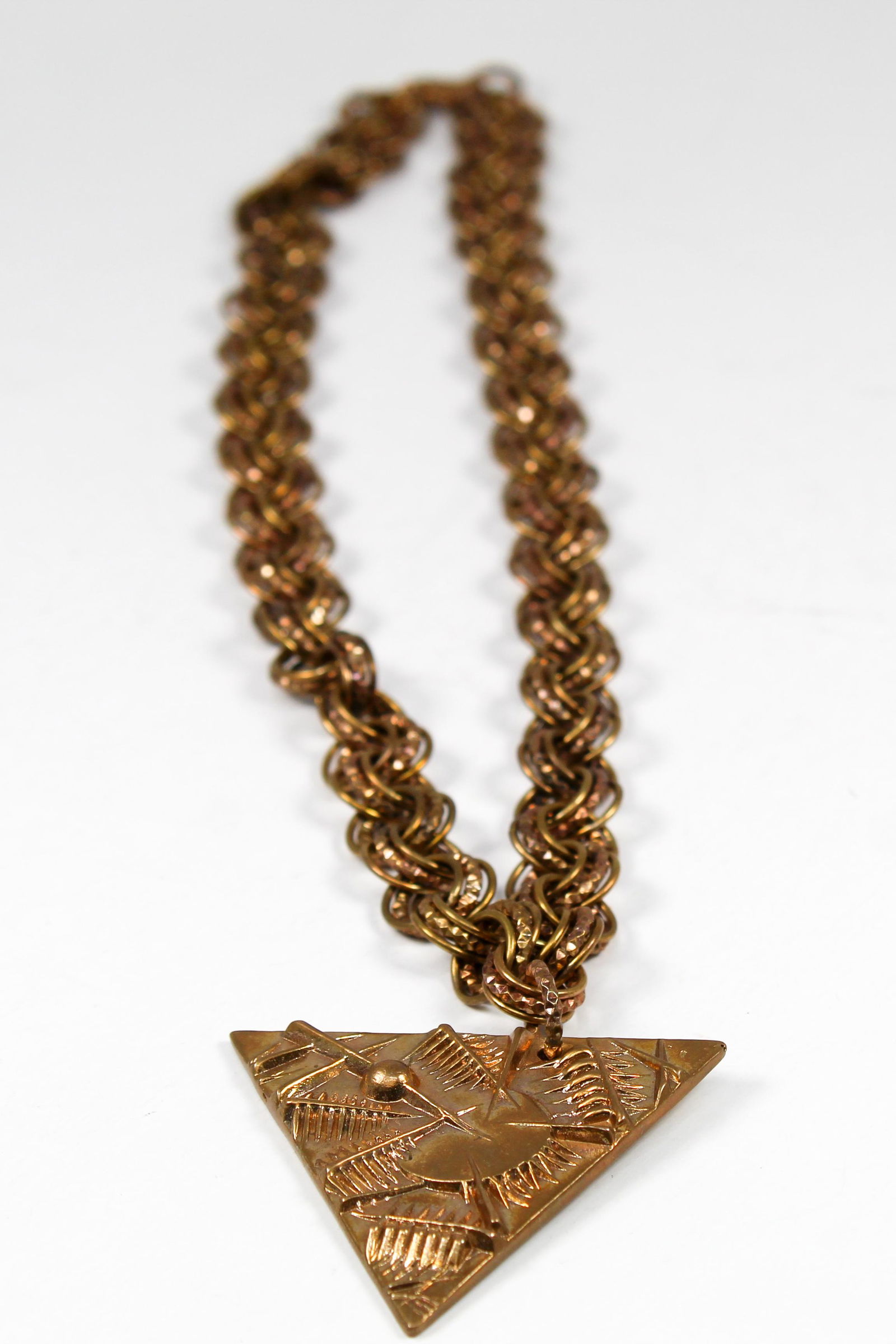 Antique Arnaldo Pomodoro Bronze Necklace & Pendant (1 of 6)