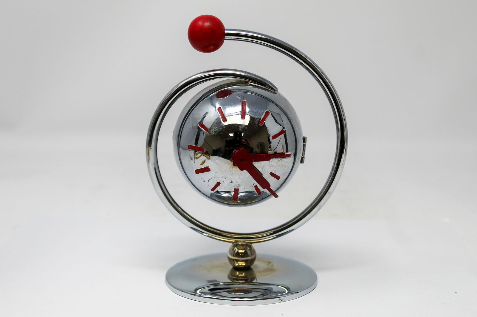 Vintage Chrome Plated Atom Desk Clock (1 of 6)