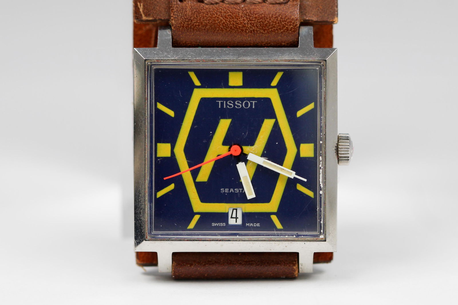 Vintage Tissot Seastar with Date Square Wristwatch (1 of 4)