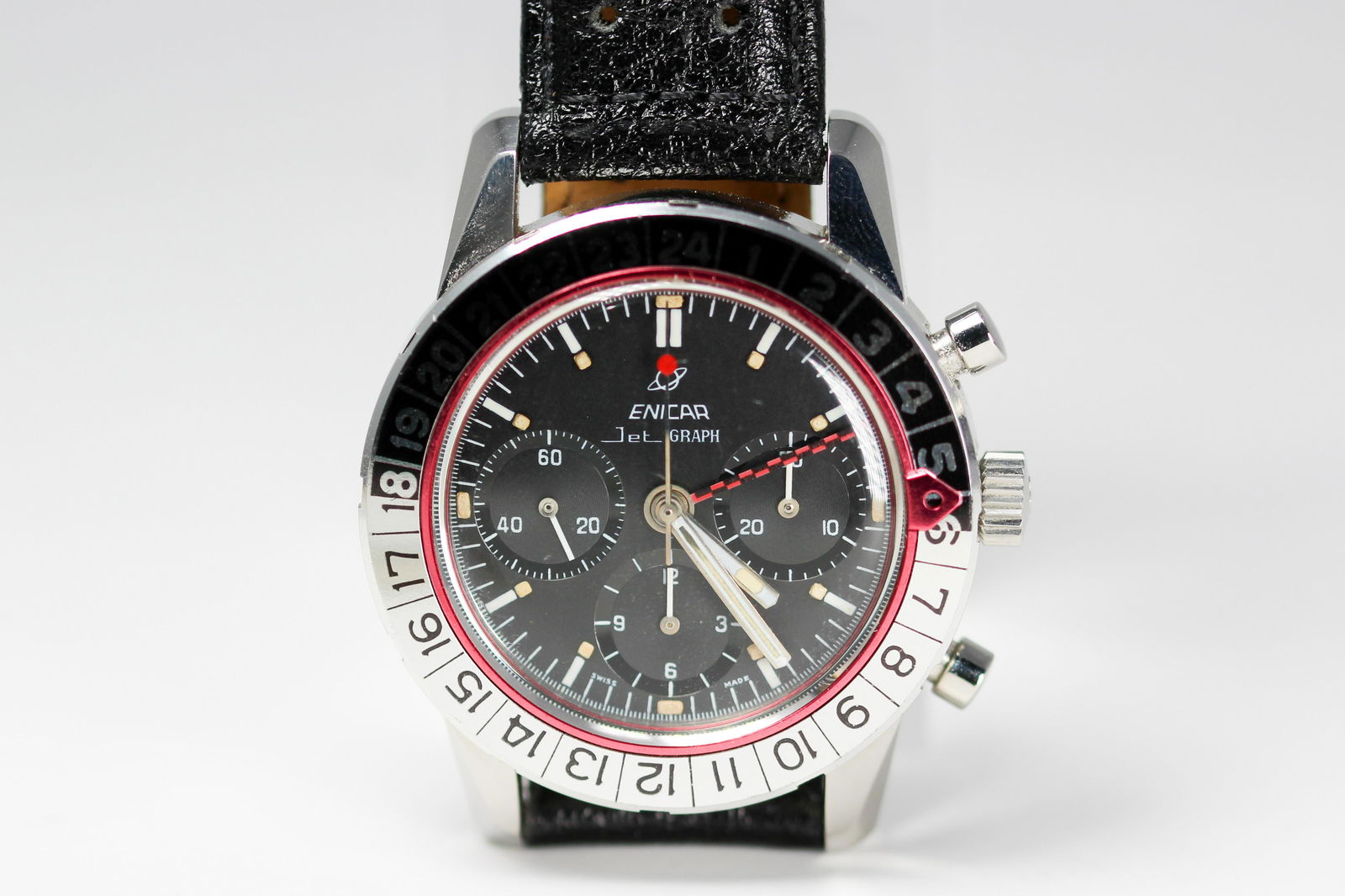 Vintage Enicar Jet Graph Chronograph Wristwatch (1 of 4)