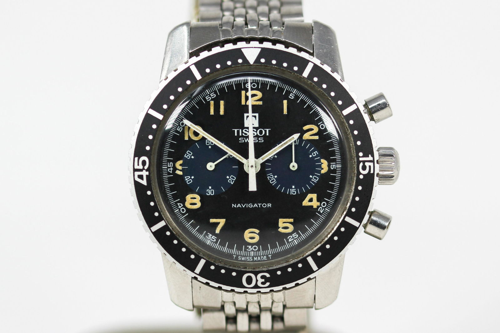 Vintage Tissot Swiss Navigator Chronograph Wristwatch (1 of 7)