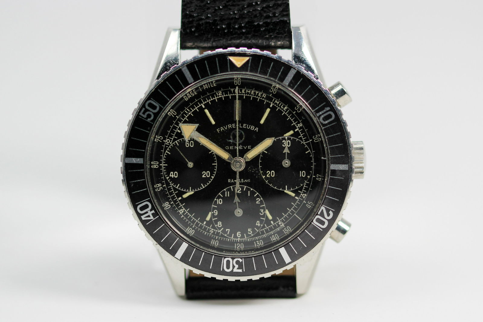 Vintage Favre-Leuba Geneve Chronograph Wristwatch (1 of 4)