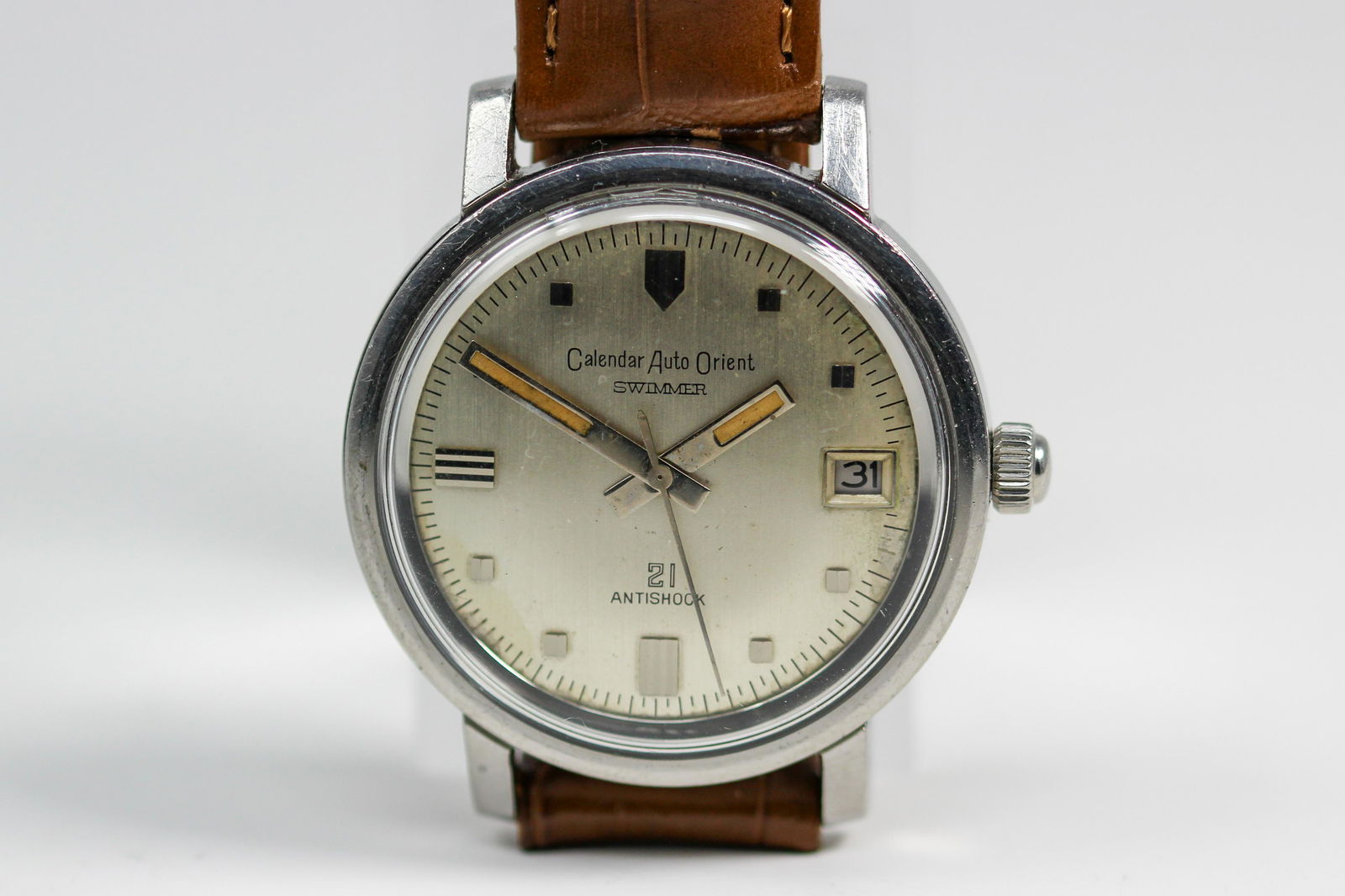 Vintage Calendar Auto Orient Swimmer with Date Wristwatch (1 of 4)