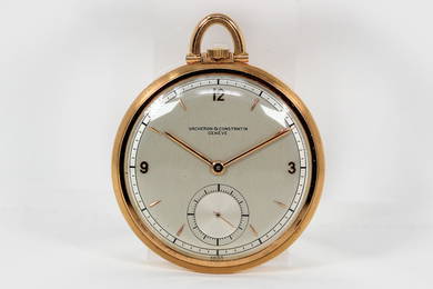 Vintage Vacheron & Constantin Geneve Pocketwatch in 18k Yellow Gold