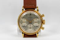 Vintage Juvenia Chronograph Wristwatch in 18k Yellow Gold