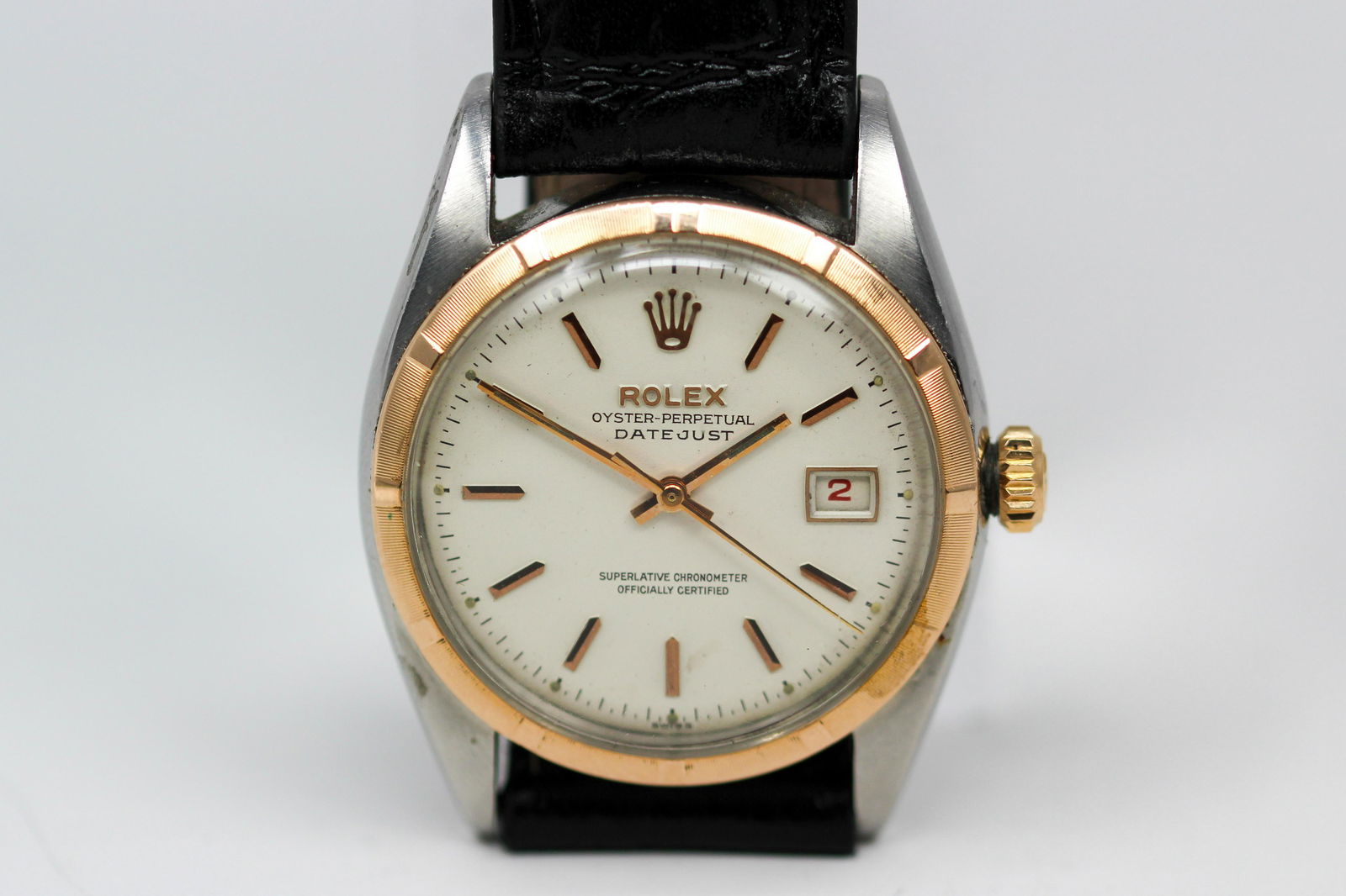 Vintage 2-Tone Rolex Oyster Perpetual Datejust Wristwatch (1 of 4)