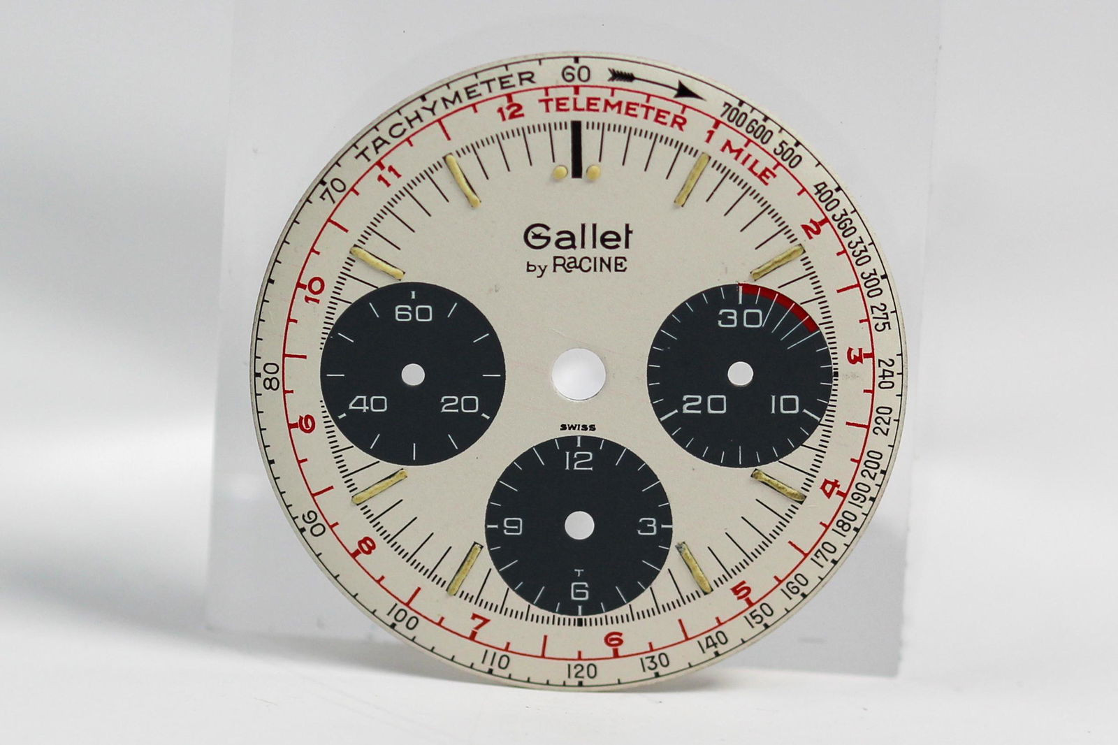 Vintage Gallet by Racine Chronograph Watch Dial (1 of 2)