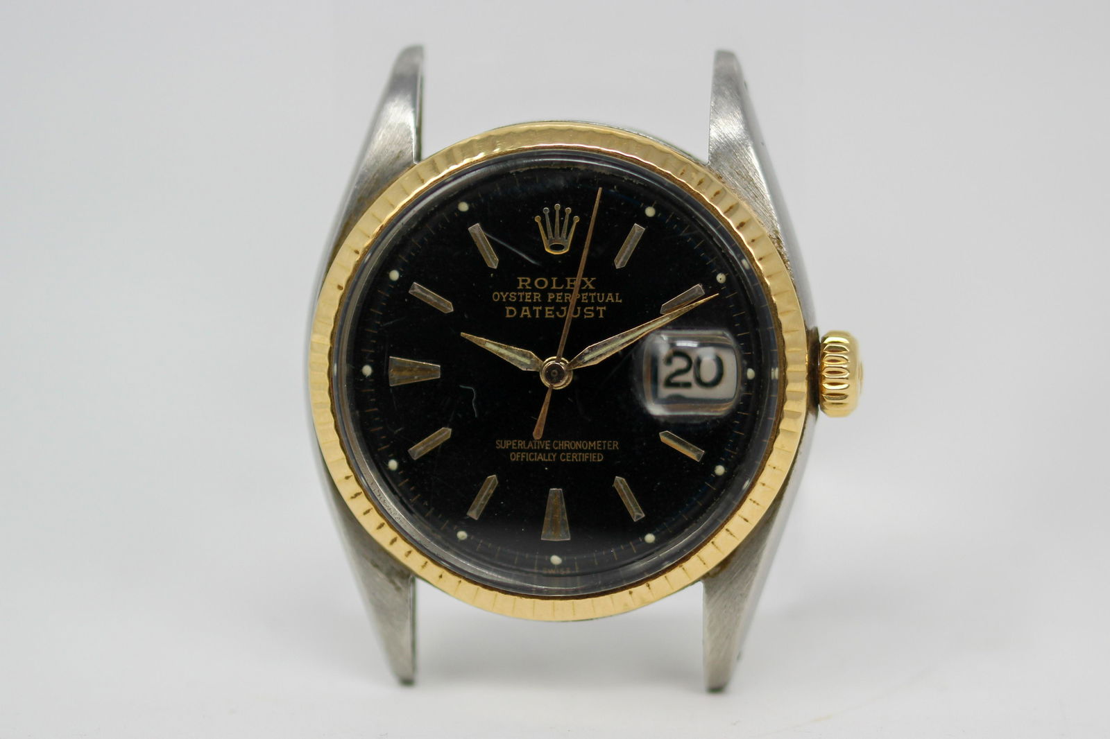 Vintage 2-Tone Rolex Oyster Perpetual Datejust with Date Wristwatch (1 of 6)