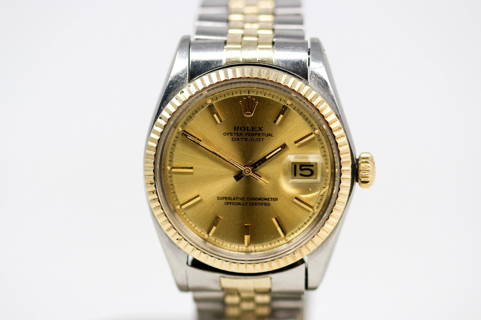 Vintage Two-Tone Rolex Oyster Perpetual Datejust Wristwatch (1 of 9)