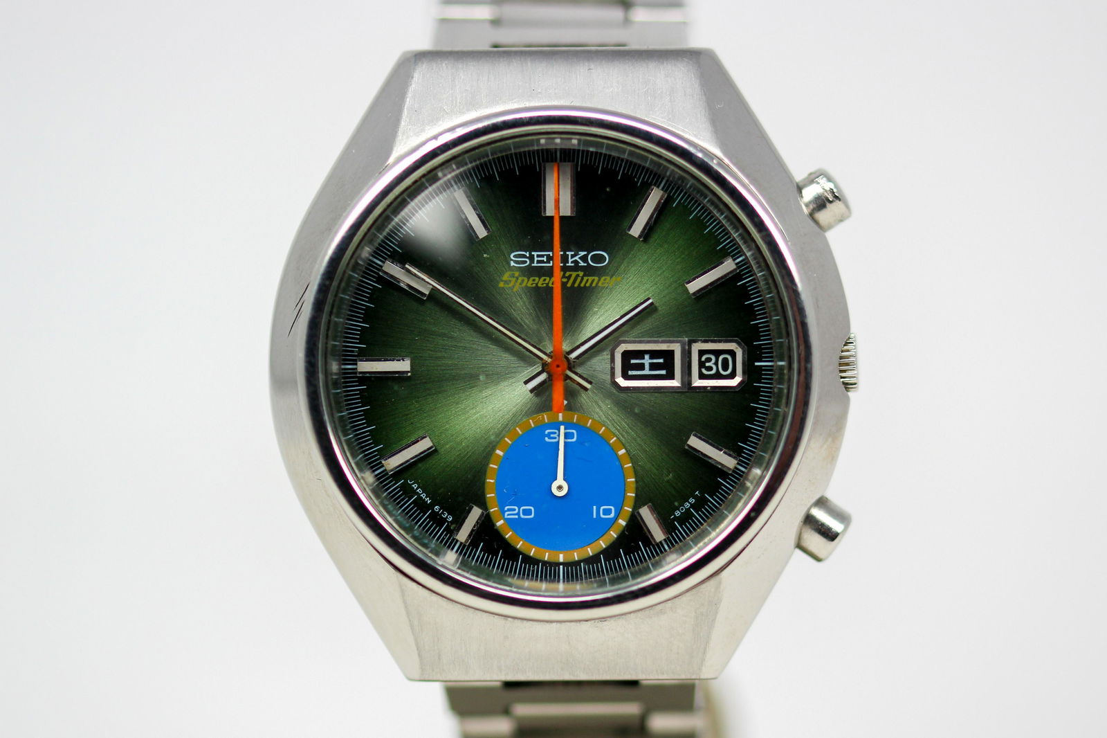 Vintage Seiko Speed-Timer with Day and Date Wristwatch (1 of 5)