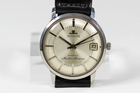 Vintage LeCoultre Master Mariner Automatic with Date Wristwatch: Stainless Steel Vintage LeCoultre Master Mariner Automatic with Date Wristwatch. 33mm diameter. Running at time of cataloging.