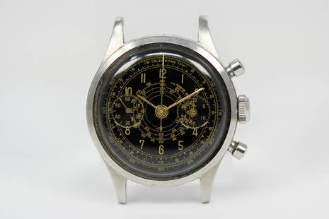 Vintage "Anonymous" Chronograph Wristwatch: Stainless Steel Vintage "Anonymous" Chronograph Wristwatch. 36mm diameter. Running at time of cataloging.