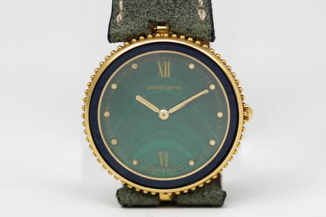 Vintage Gerald Genta Wristwatch in 18k Yellow Gold: 18k Yellow Gold Vintage Gerald Genta Wristwatch. 32mm diameter. Not running.