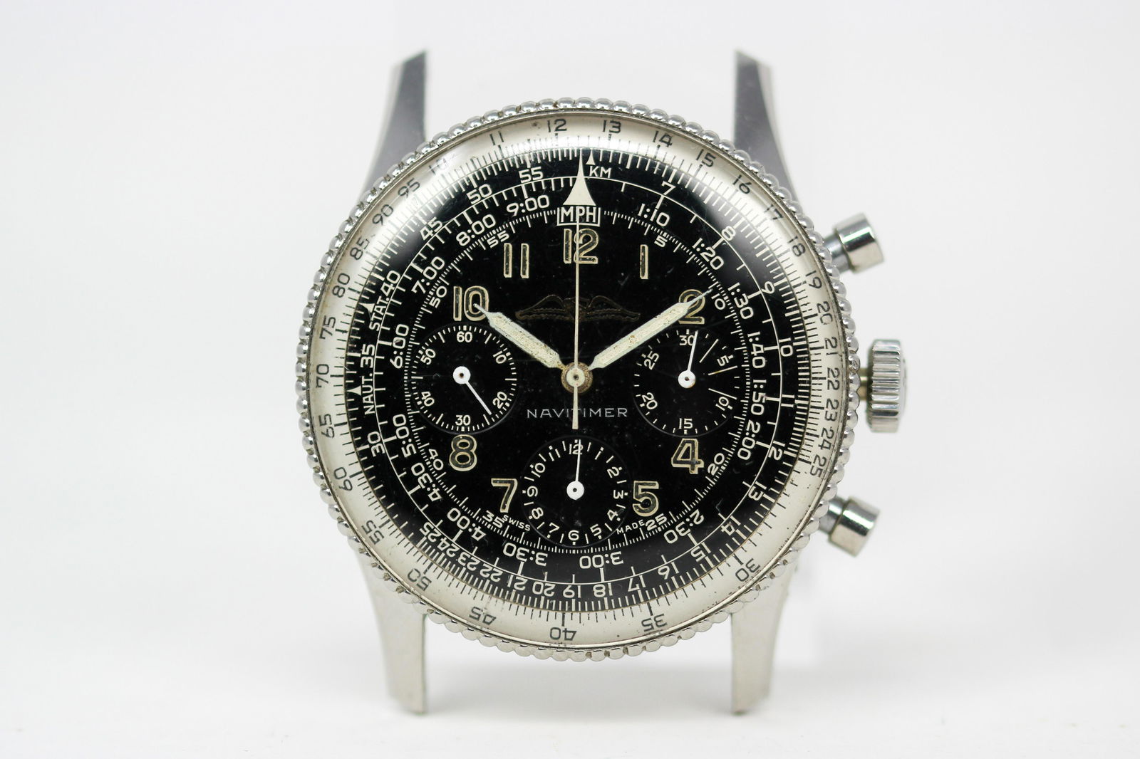 Vintage Breitling Geneve Navitimer Chronograph Wristwatch (1 of 6)