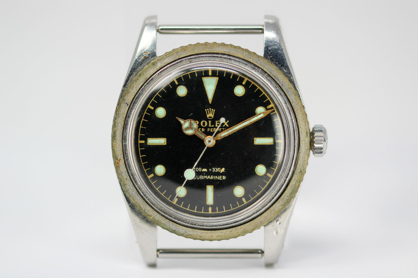 Vintage Rolex Oyster Perpetual Submariner Wristwatch *No Bezel* (1 of 6)