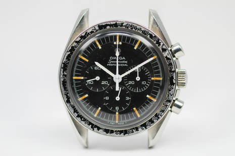 Vintage Omega Speedmaster Professional Chronograph Wristwatch: Stainless Steel Vintage Omega Speedmaster Professional Chronograph Wristwatch; Reference # 145.022-68, Serial # 20552682. 42mm diameter. Running at time of cataloging.