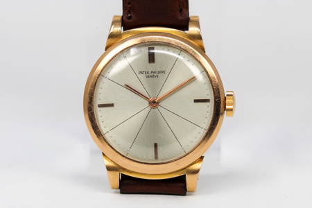 Vintage Patek Philippe Geneve Wristwatch in 18k Rose Gold