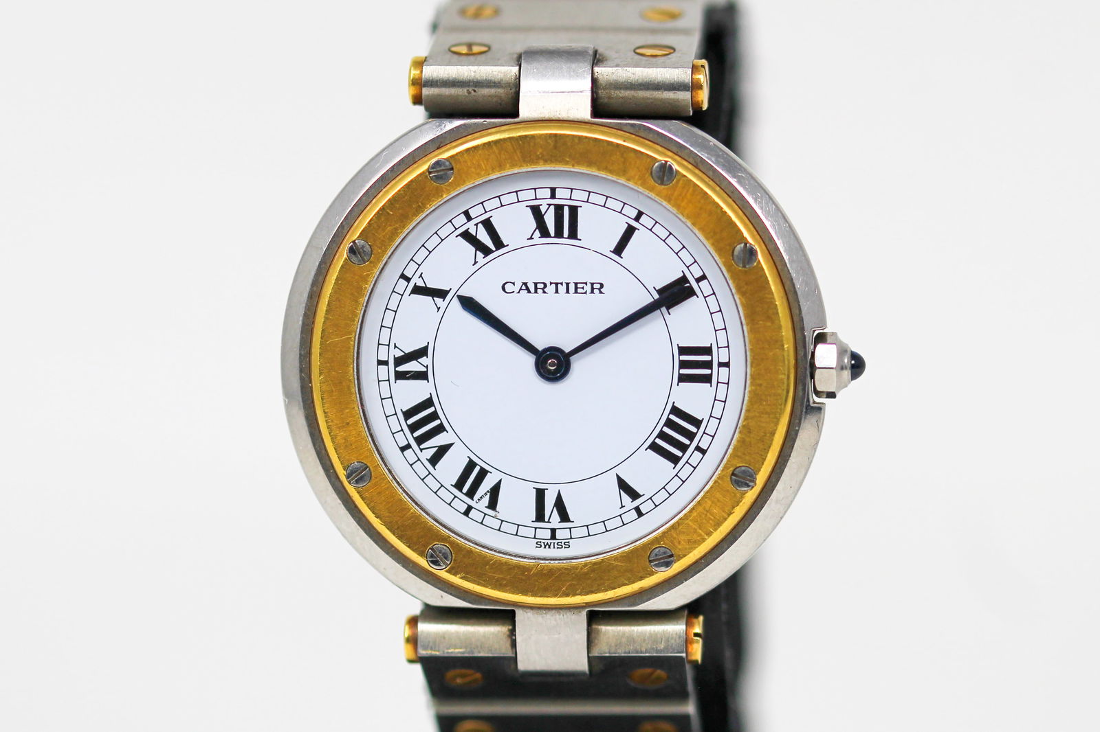 Two-Tone Cartier Santos Wristwatch (1 of 8)