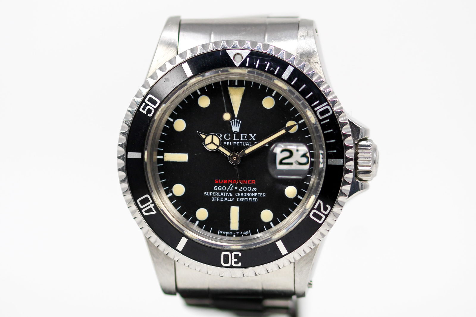 Vintage Rolex Oyster Perpetual Date Submariner Wristwatch (1 of 8)