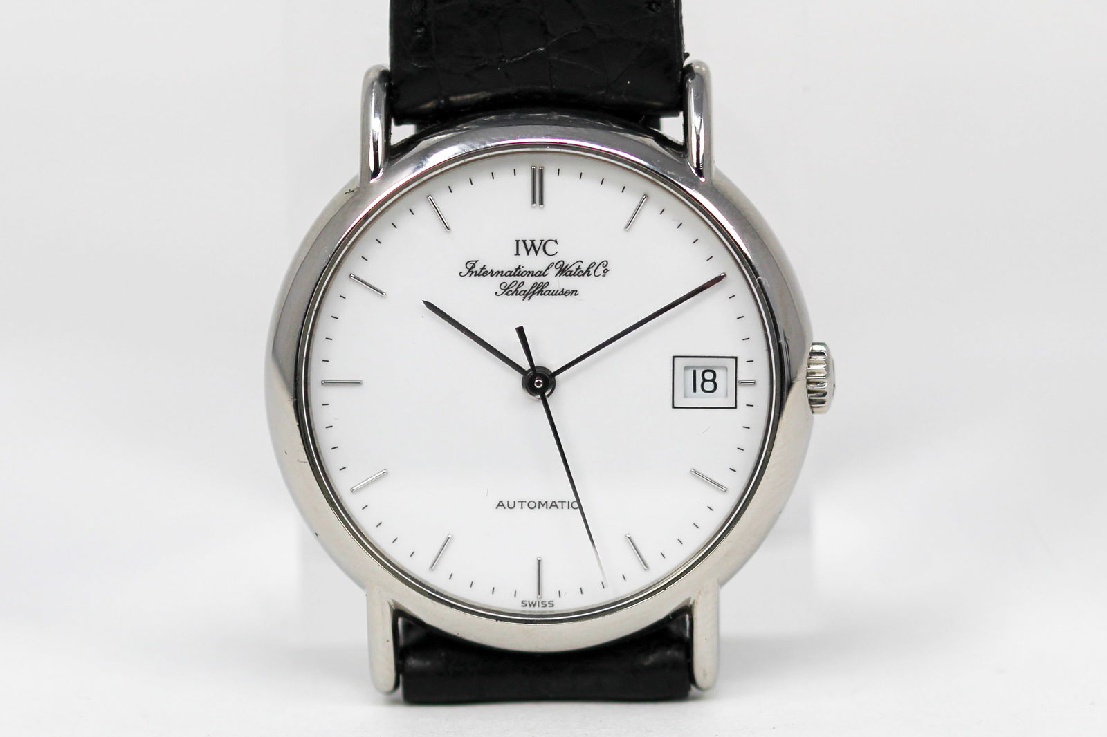 Vintage International Watch Co. Schaffhausen Portofino with Date Wristwatch with IWC Guarantee Card (1 of 7)