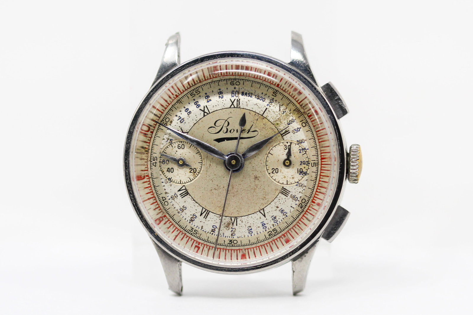 Vintage Bovel Chronograph Wristwatch *Bottom Chronograph Pusher Does Not Reset Seconds Hand (1 of 6)