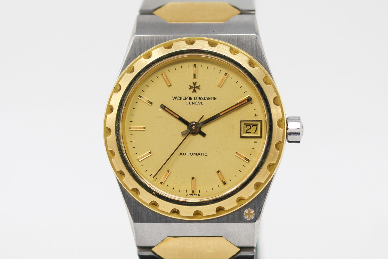 Two-Tone Vintage Vacheron Constantin Geneve 222 with Date Wristwatch with Vacheron Extract and (1 of 12)