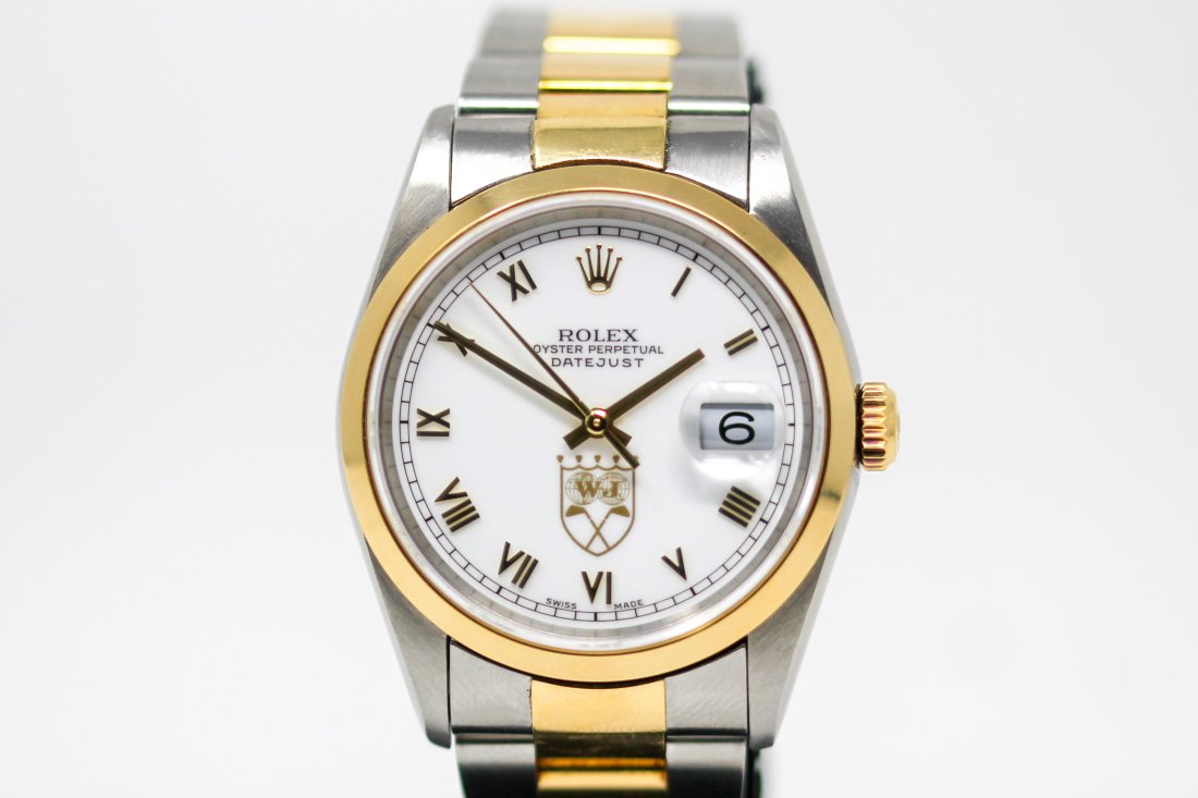 Two-Tone Rolex Oyster Perpetual Datejust Wristwatch (1 of 8)