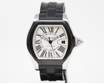 Cartier Roadster Automatic with Date Wristwatch with Cartier Owner's Manual and Cartier Certificate