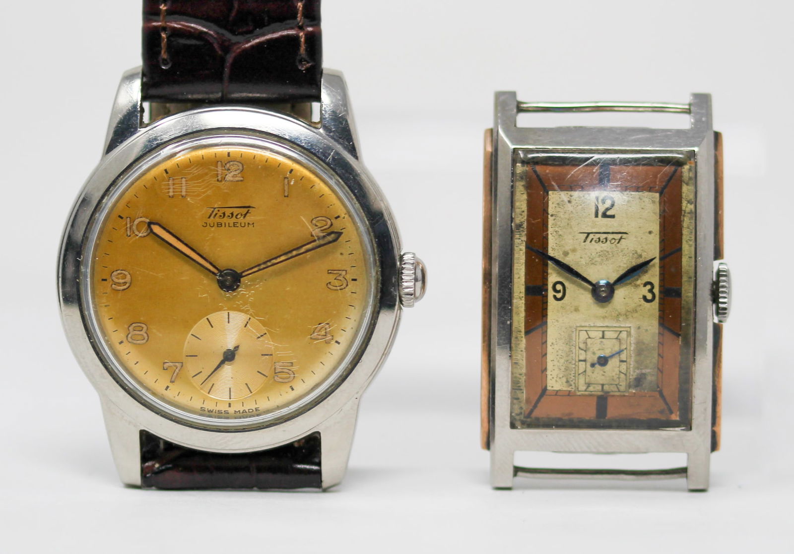 Vintage Tissot Jubileum Wristwatch and Vintage Tissot Rectangular Wristwatch (1 of 11)